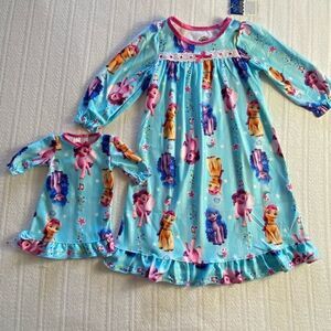 My Little Pony Girl Pony Friends Nightgown and Matching Doll Gown Set